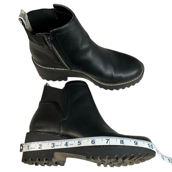 Universal Threads Black Boots Size 7 Rubber Sole Thick Combat Boot Bottom - Picture 8 of 9